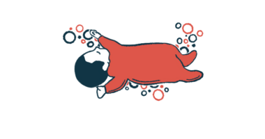 A baby is shown lying on her back.