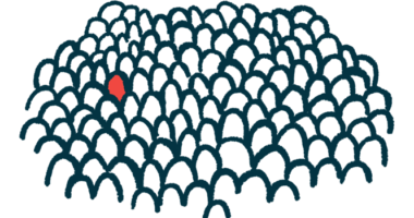 A lone red figure stands in a sea of white ones.